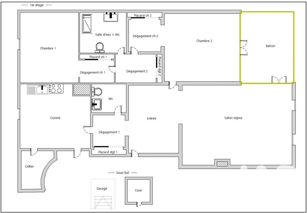 Vente Appartement 3 pièces