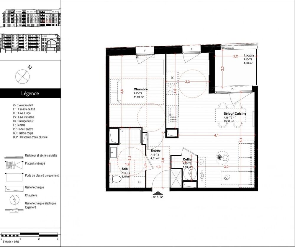 Vente Appartement 2 pièces