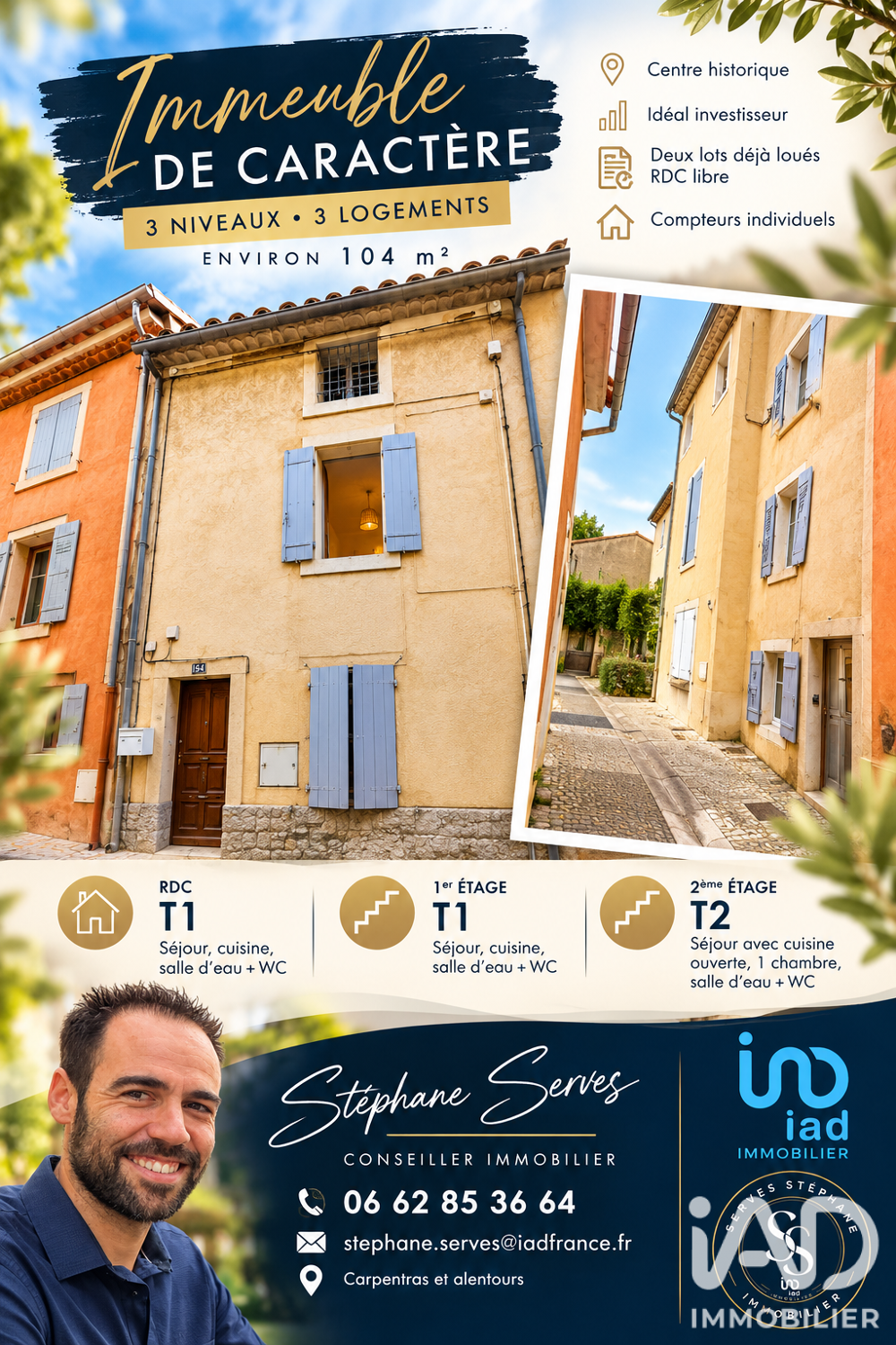 Vente Immeuble Vente Immeuble 104 m&sup2; Pernes-les-fontaines