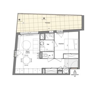  Appartement à vendre 2 pièces 41 m²