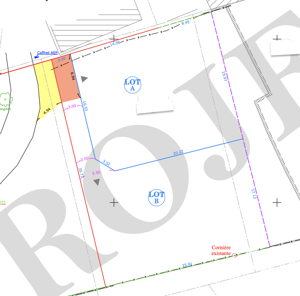 Vente Terrain Vente Terrain 438 m&sup2; Le tampon