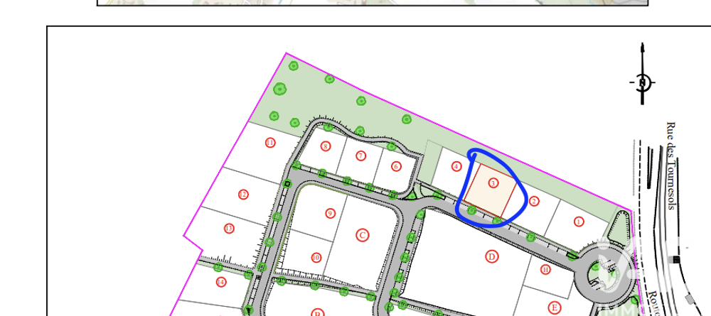 Vente Terrain Vente Terrain à bâtir 405 m&sup2; Bouloc