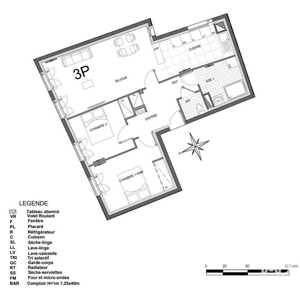 Vente Appartement 3 pièces
