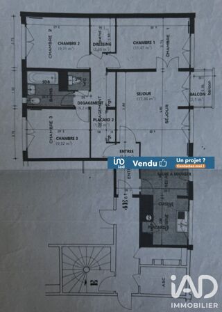  Appartement à vendre 3 pièces 77 m²