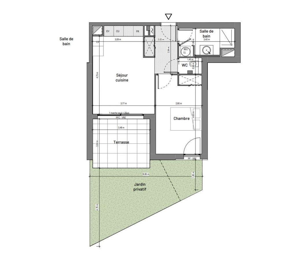 Vente Appartement 2 pièces