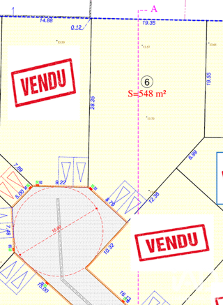  Terrain à vendre 548 m²