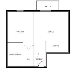 Appartement à vendre 2 pièces 43 m²