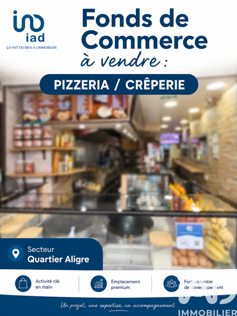 Vente Restauration rapide 30 m&sup2; 154000 75012 Paris
