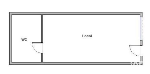   Vente Boutique/Local commercial 18 m&sup2; 
