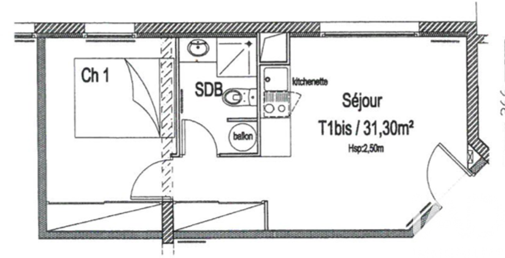 Vente Appartement 2 pièces