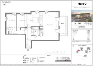  Appartement � vendre 4 pi�ces 89 m�