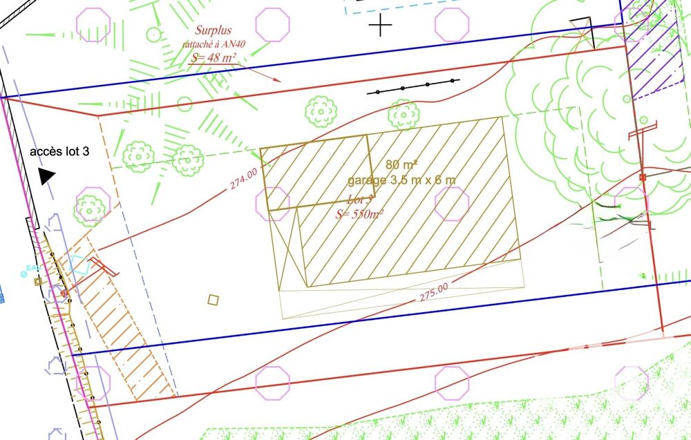 Vente Terrain Vente Terrain à bâtir 550 m&sup2; Assieu