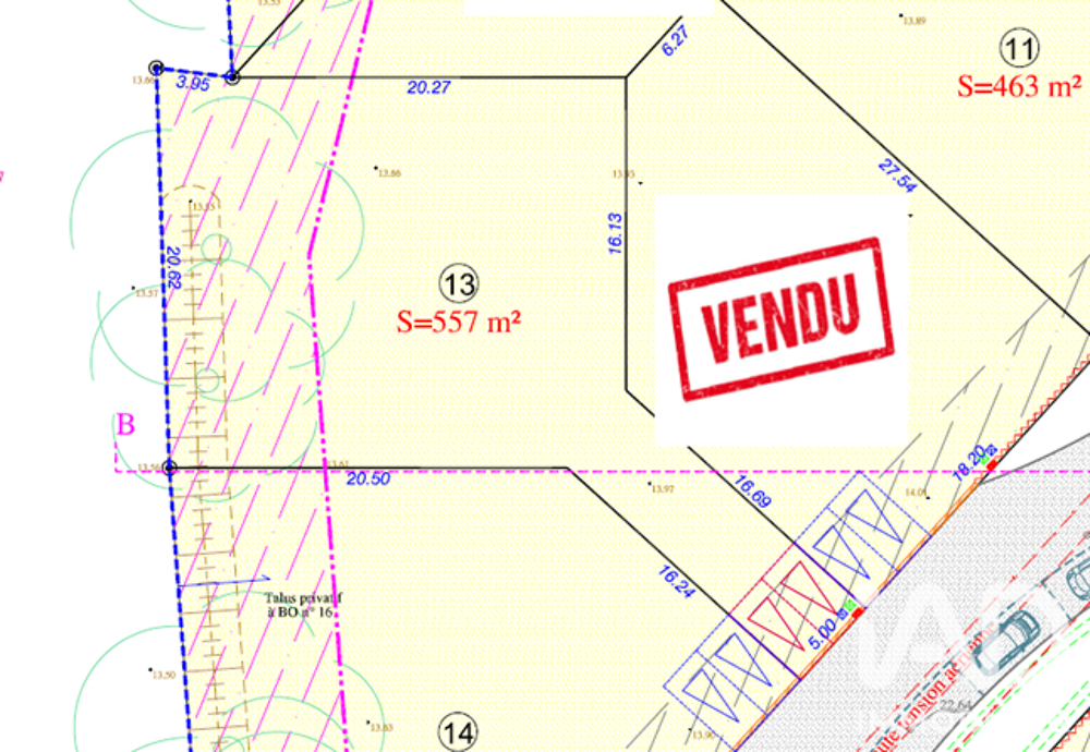 Vente Terrain Vente Terrain à bâtir 557 m&sup2; Challans