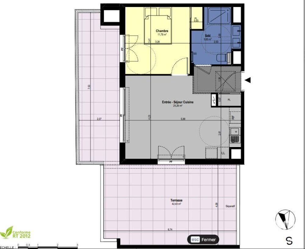 Vente Appartement 2 pièces