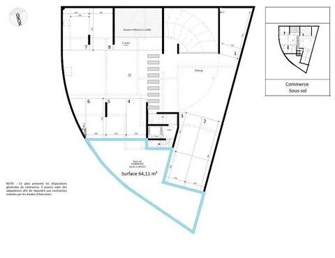  Vente Murs commerciaux 183 m&sup2; 