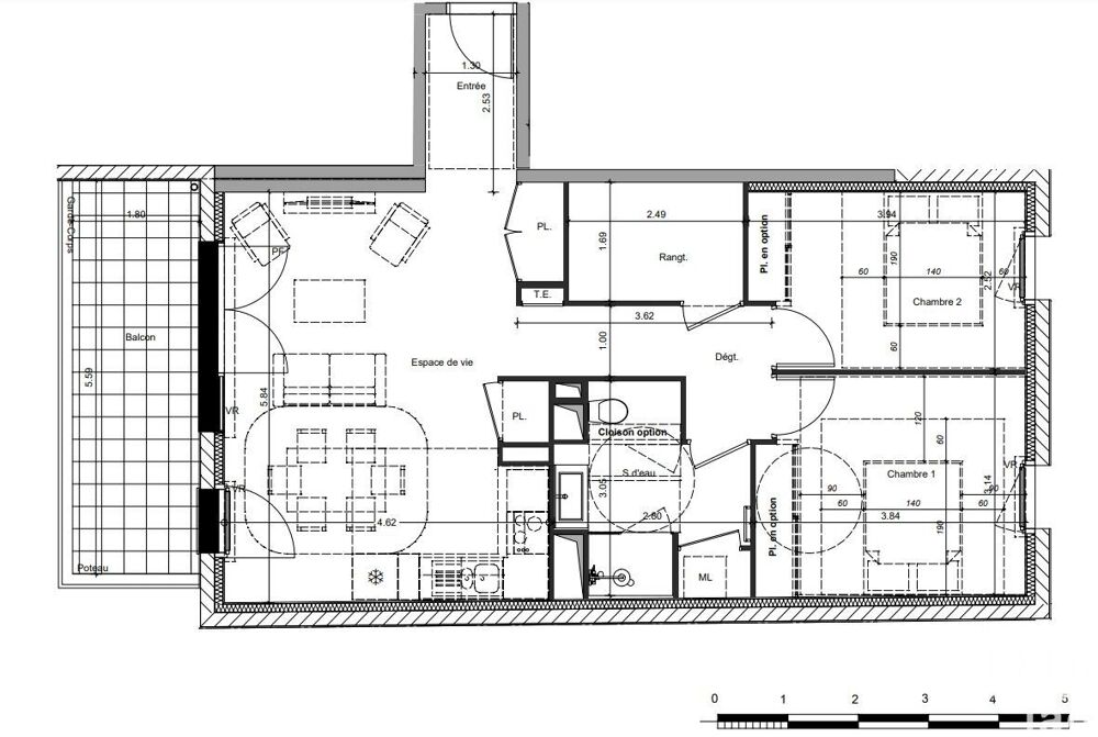 Vente Appartement 3 pièces