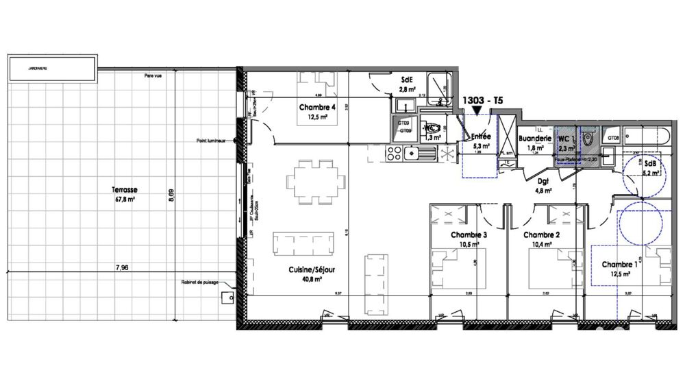Vente Appartement 5 pièces