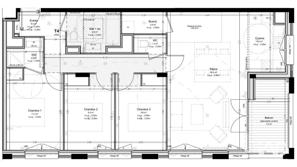 Vente Appartement 4 pièces