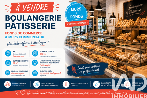 Vente Boutique/Local commercial 282 m&sup2; 350000 64000 Pau