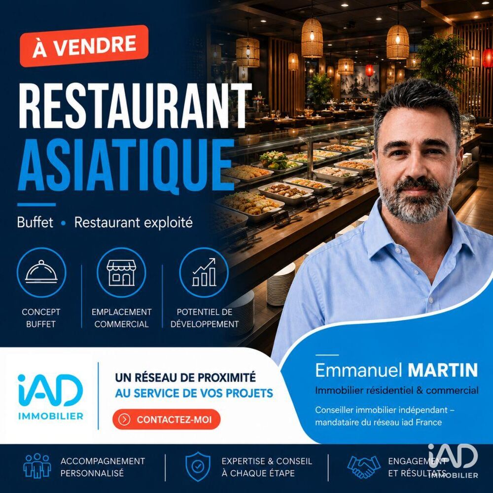   Vente Restaurant 1 400 m&sup2; 