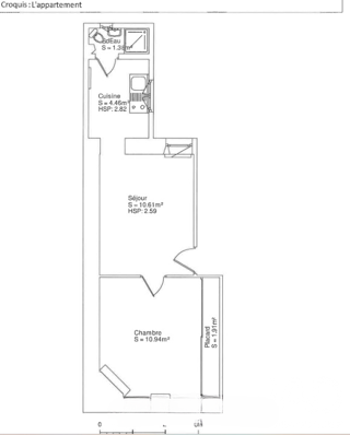  Appartement à vendre 2 pièces 29 m²