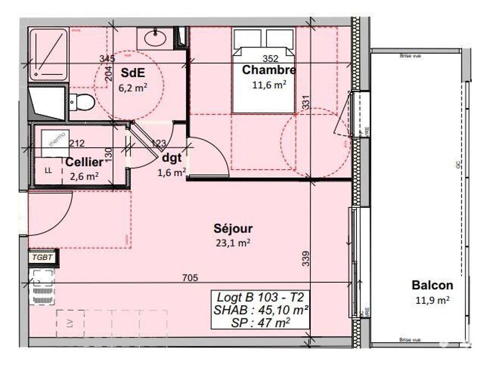 Vente Appartement 2 pièces