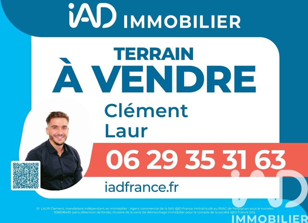 Vente Terrain Vente Terrain à bâtir 1 150 m&sup2; Vinça