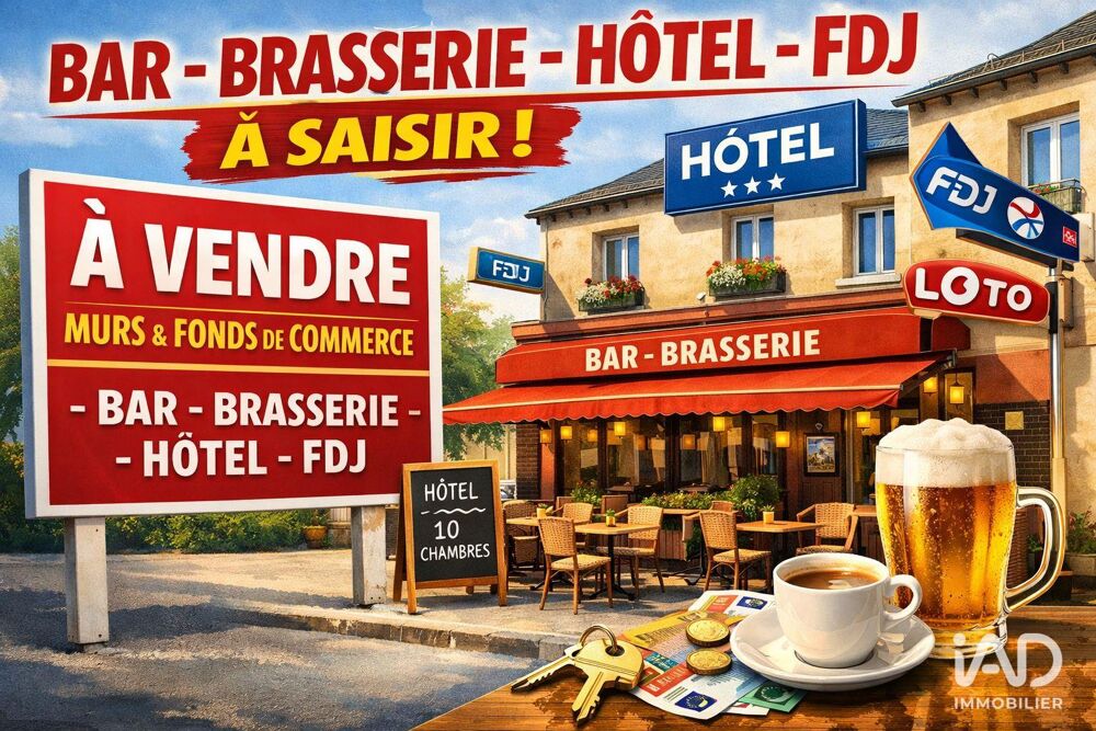   Vente Bar-brasserie 300 m&sup2; 