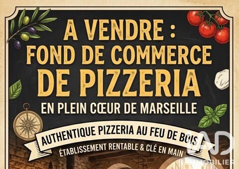 Vente Cr&ecirc;perie, Pizzeria 95 m&sup2; 138880 13006 Marseille