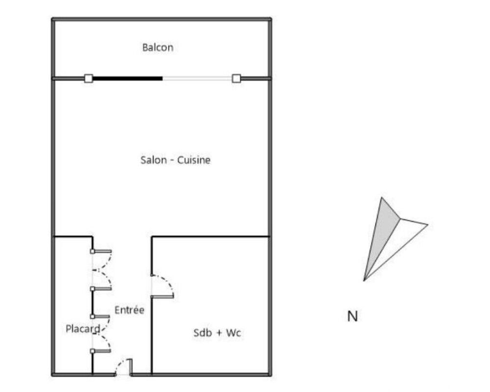 vente Appartement - 1 pièce(s) - 25 m² Clermont-Ferrand (63000)