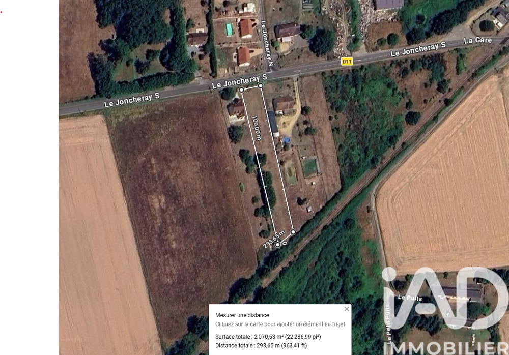 Vente Terrain Vente Terrain 2 235 m&sup2; La bruère-sur-loir