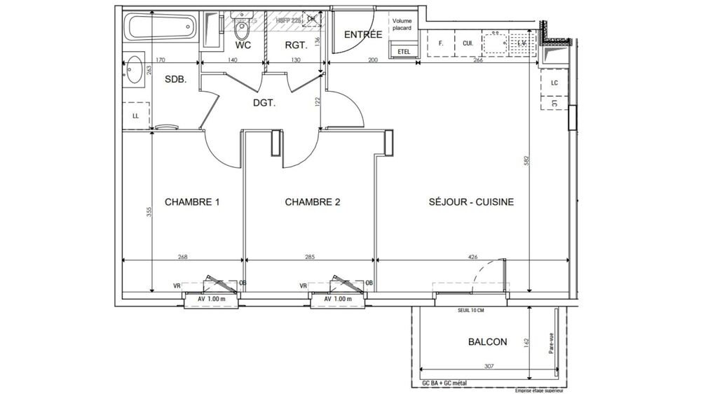 Vente Appartement 3 pièces