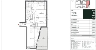  Appartement à vendre 4 pièces 91 m²