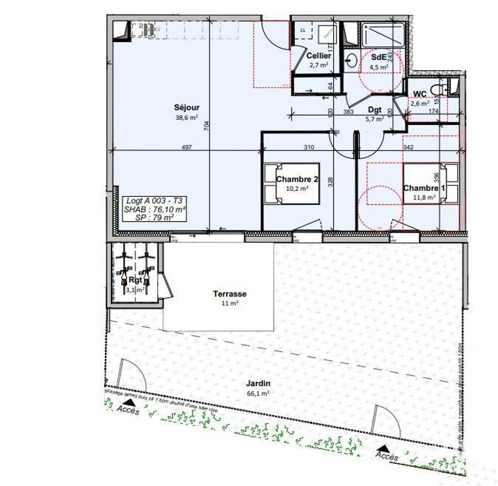 Vente Appartement 3 pièces