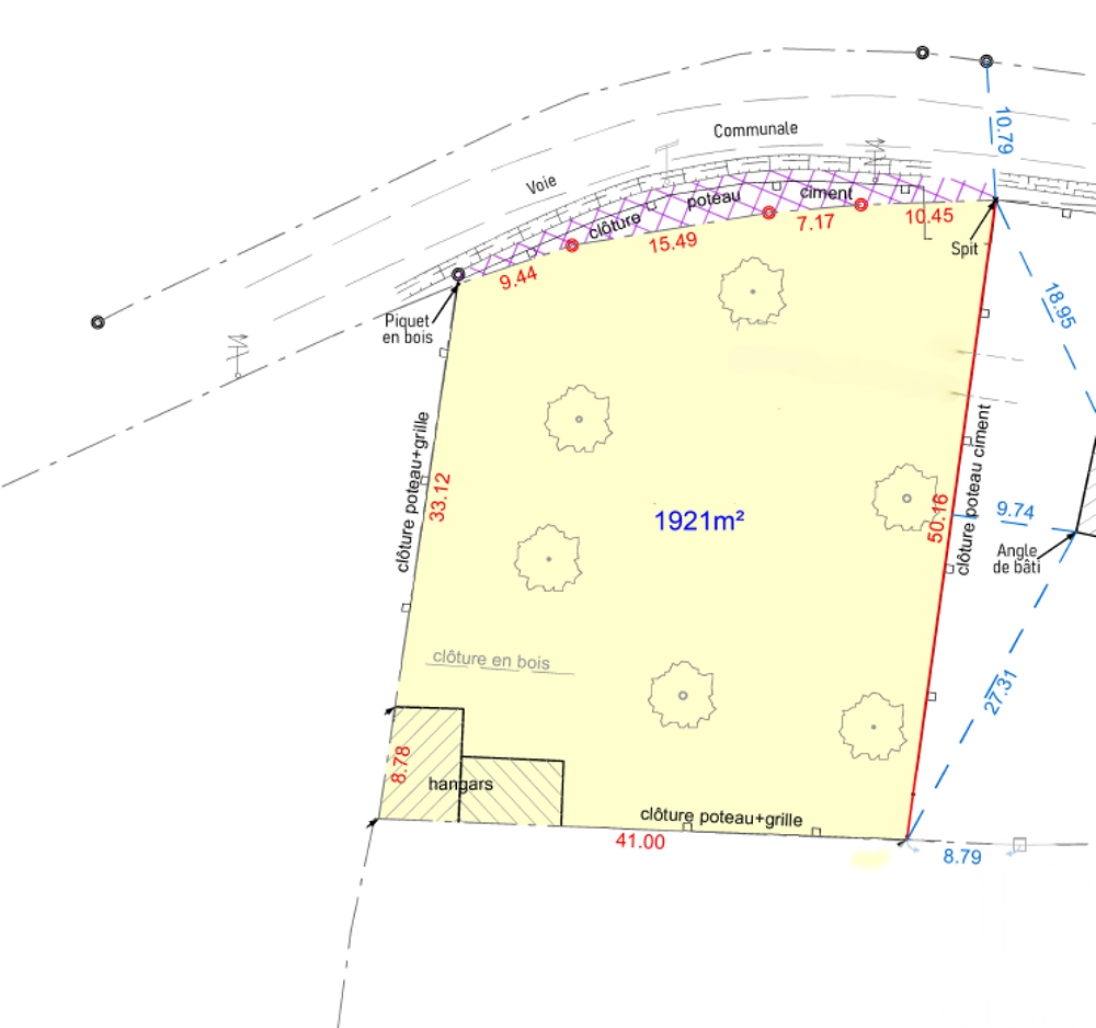 vente Terrain - 1921 m² Allaire (56350)