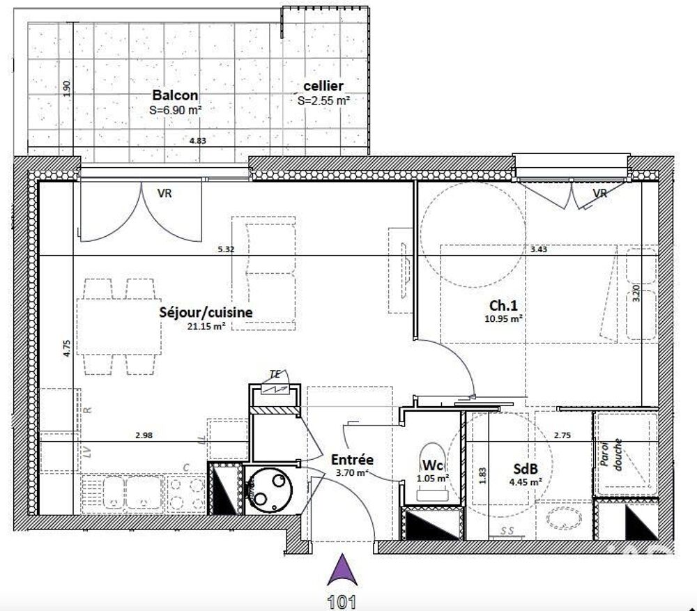 Vente Appartement 2 pièces