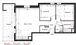  Appartement à vendre 3 pièces 65 m²