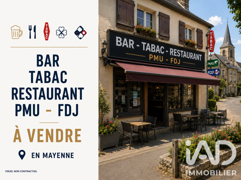Vente Restaurant 300 m&sup2; 132000 53160 Bais