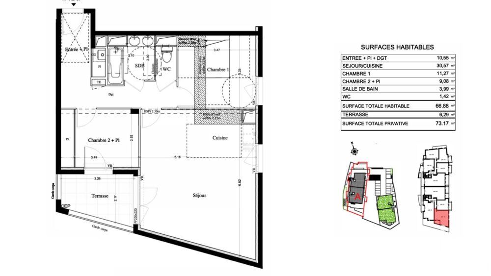 Vente Appartement 3 pièces