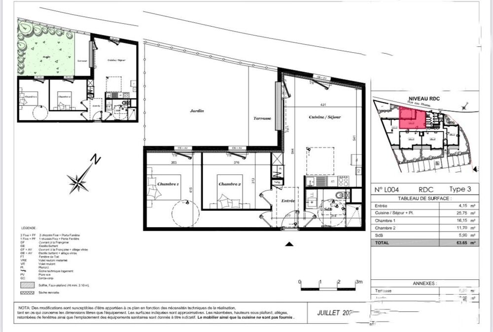 Vente Appartement 3 pièces