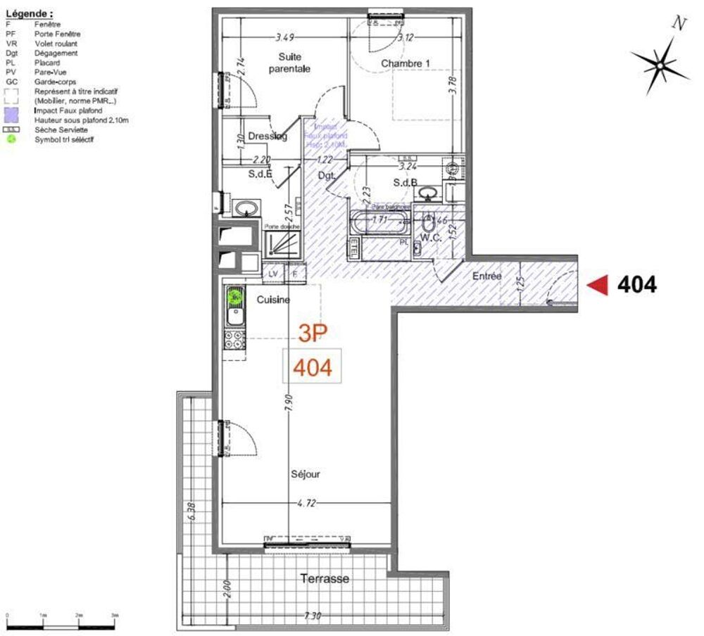 Vente Appartement 3 pièces