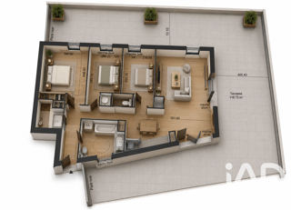  Appartement à vendre 4 pièces 81 m²