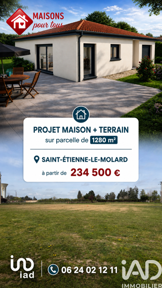  Terrain à vendre 1280 m²
