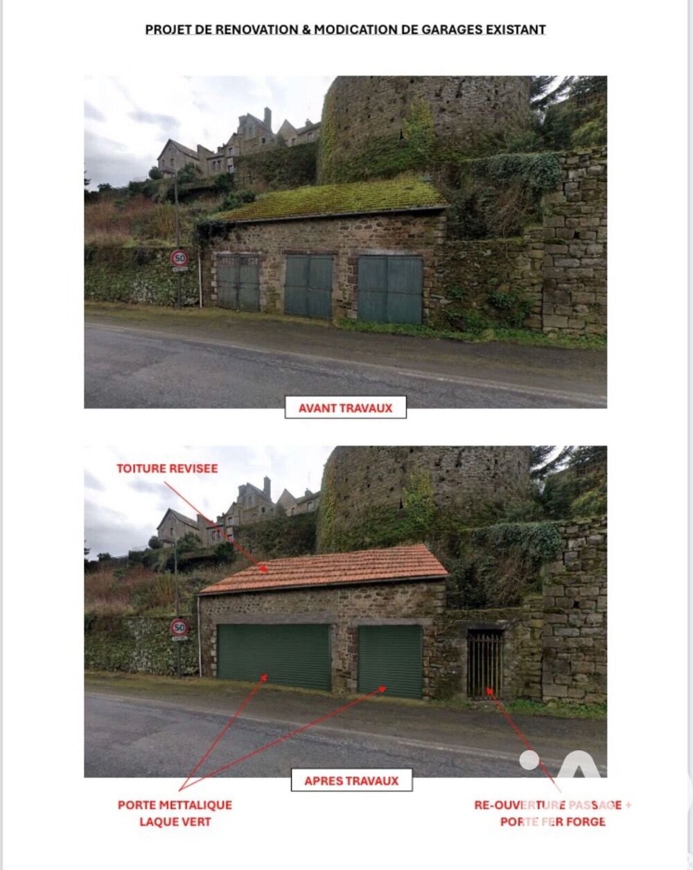 Vente Parking/Garage Vente Garage 50 m&sup2; Moncontour