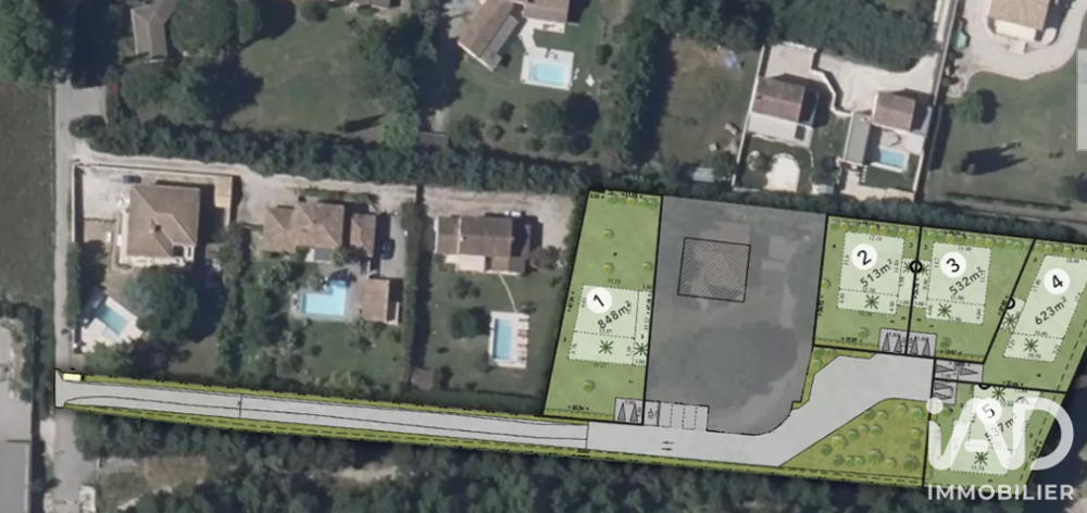 Vente Terrain Vente Terrain à bâtir 513 m&sup2; Avignon