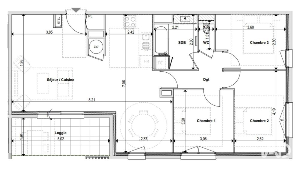 Vente Appartement 4 pièces