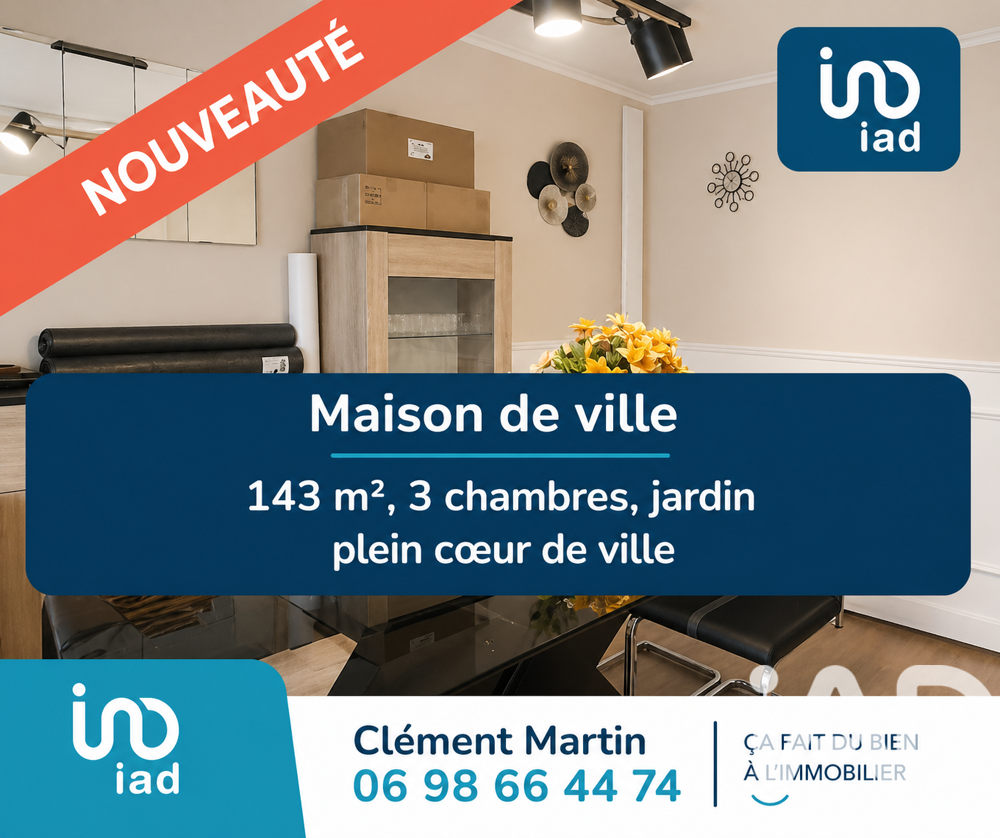 Vente Maison de ville 5 pièces
