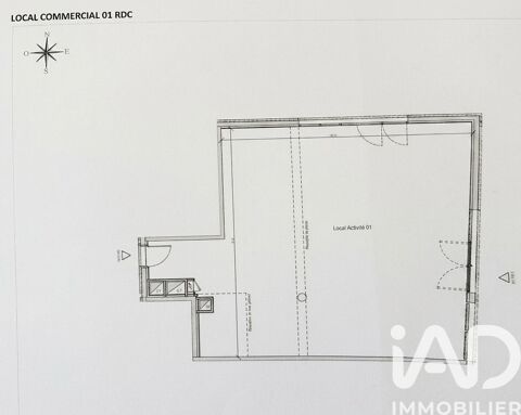   Vente Boutique/Local commercial 97 m&sup2; 