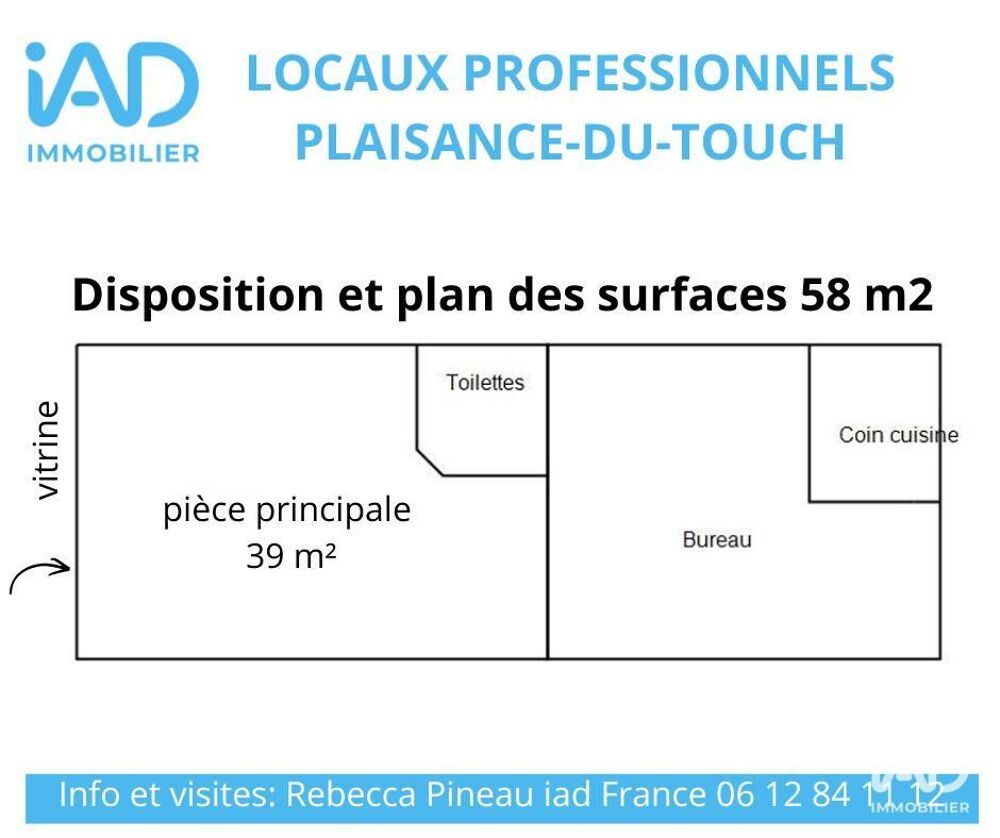  Location - 58 m² Plaisance-du-Touch (31830)