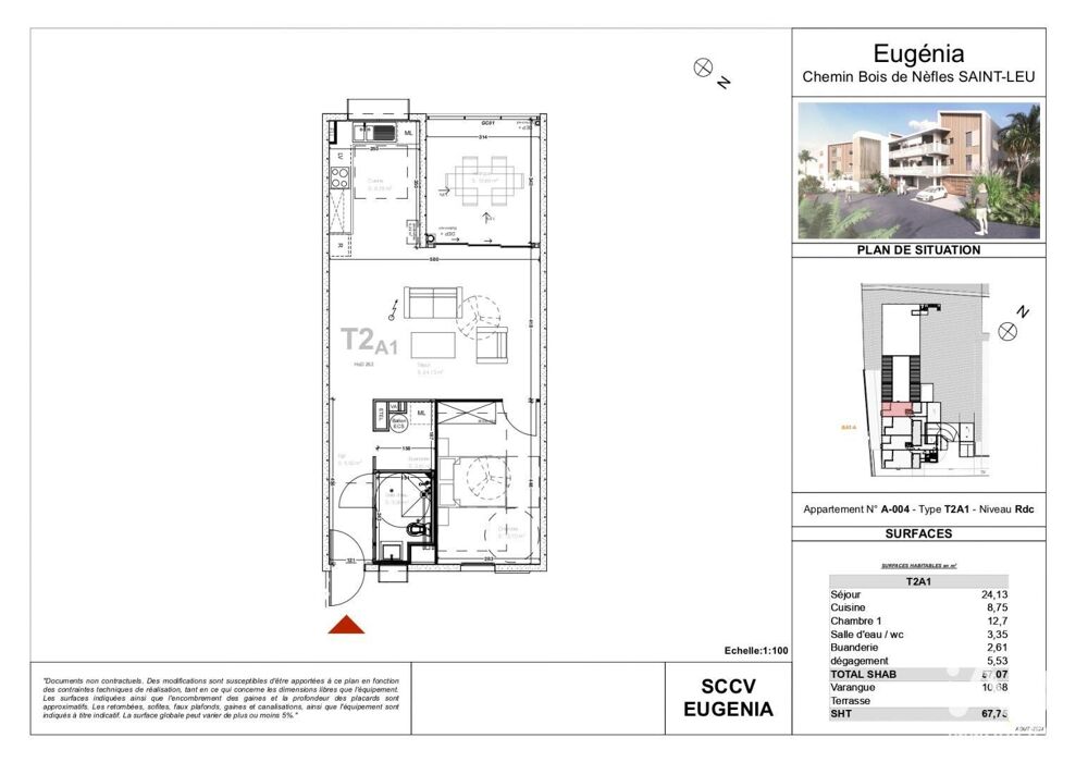 Vente Appartement 2 pièces